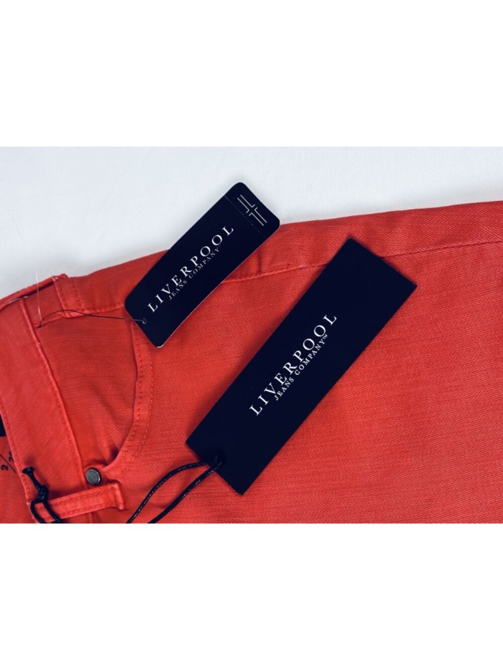 NWT Liverpool Women's Bittersweet Coral Cami-Crop Jeans Size 2/26 - Picture 12 of 16